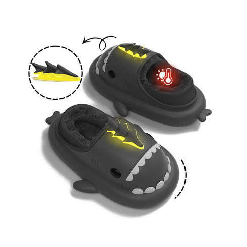 Sharkicks Basic - Hiver, Chaussons Requins Dragon Foudre, Talon Couvert